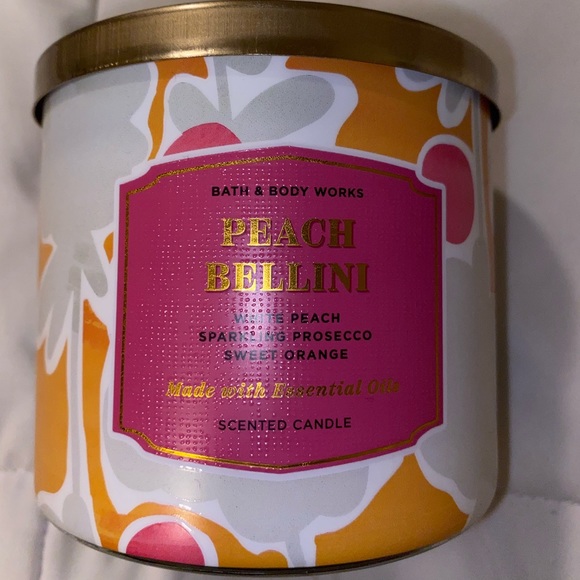 Bath & Body Works Other - Peach Bellini 🍑 3Wick Candle